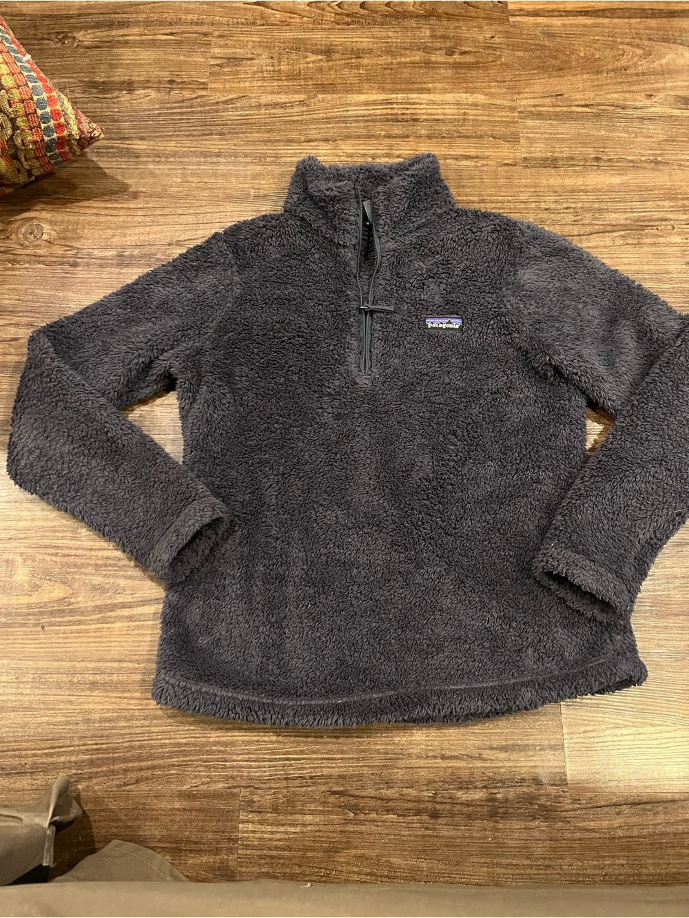 Women’s Patagonia Gray Sherpa Fleece Zip Pullover size M